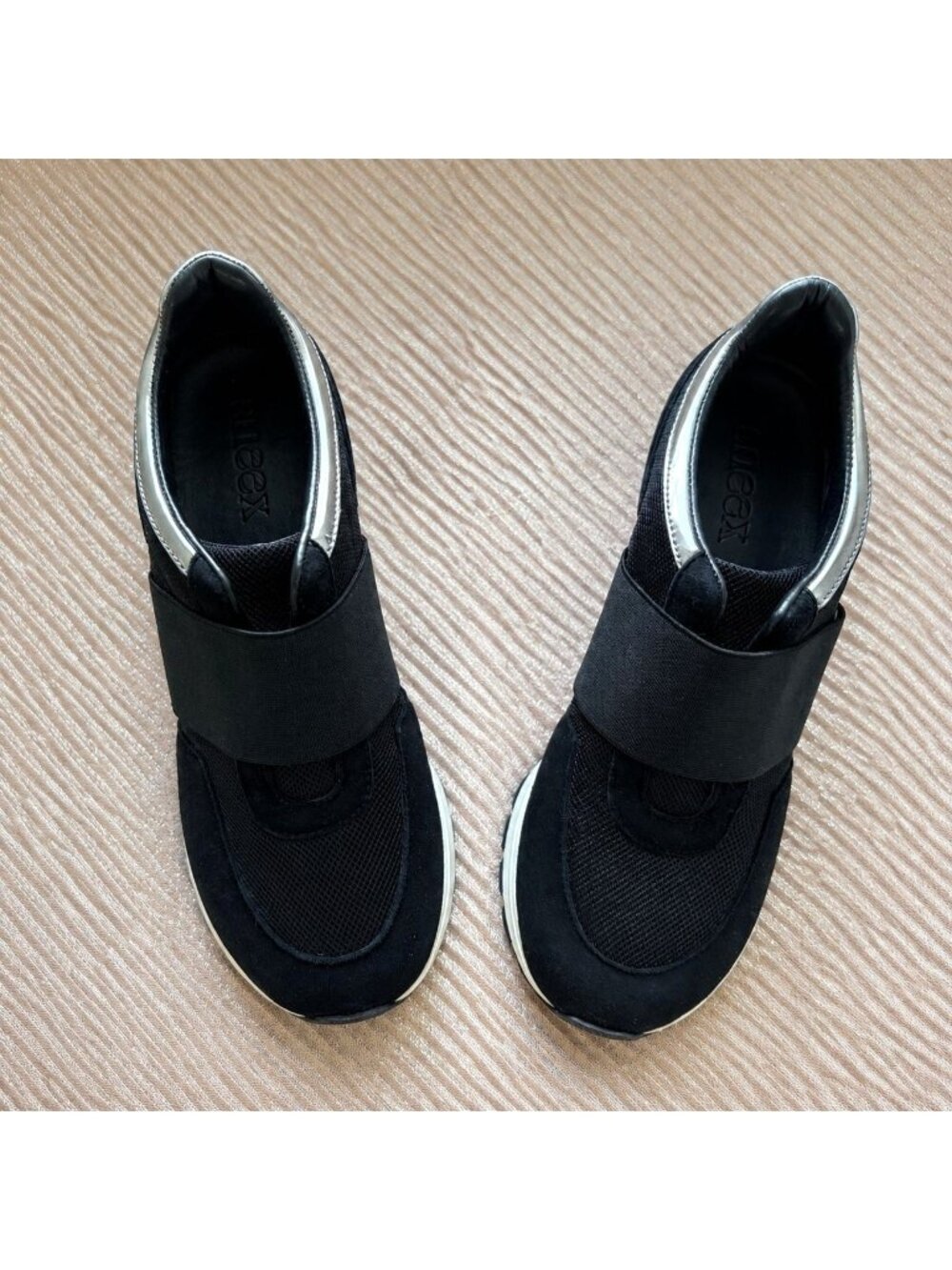 Sneex The Icon Black Hybrid Sneaker Stiletto Heels Womens 8 - Picture 4 of 8